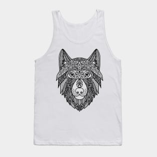 Zen Wolf Head Tank Top